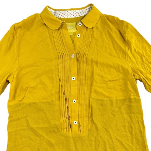 Anthropologie Maeve Anni Popover Button Down Blouse - Picture 3 of 10